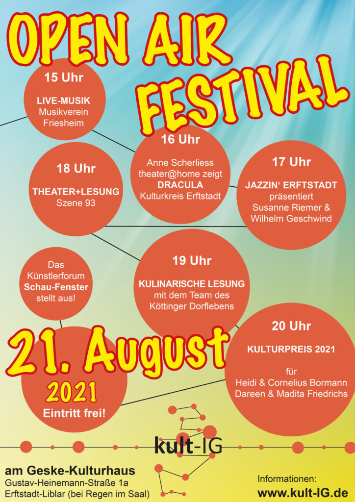 kult-IG Festivaltag – 21.8.21 – 15 bis 21 Uhr